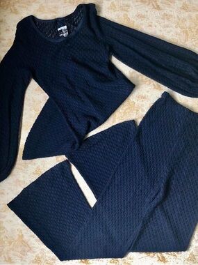 1960//1970s vintage retro diamond knit set